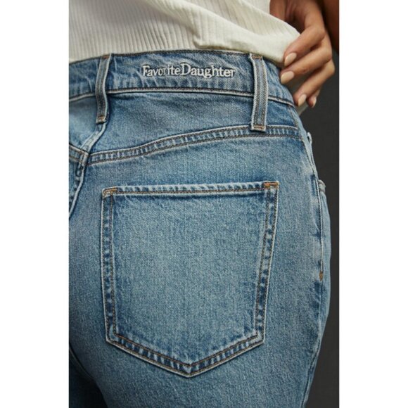 💕FAVORITE DAUGHTER💕 Valentina Flare Jeans ~ Super High Rise Studio Blue 25 NWT - Picture 10 of 16